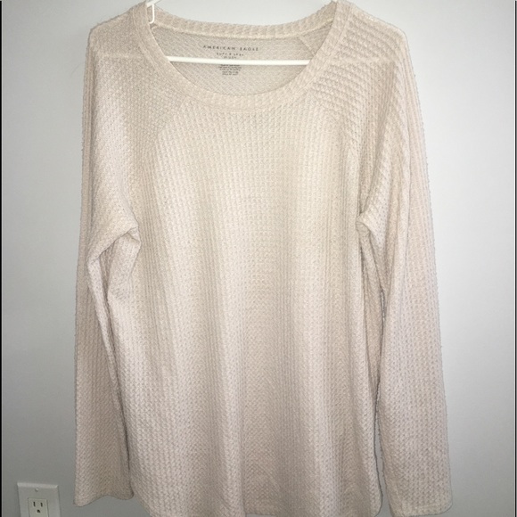 Cream waffle knit sweater - Picture 1 of 2